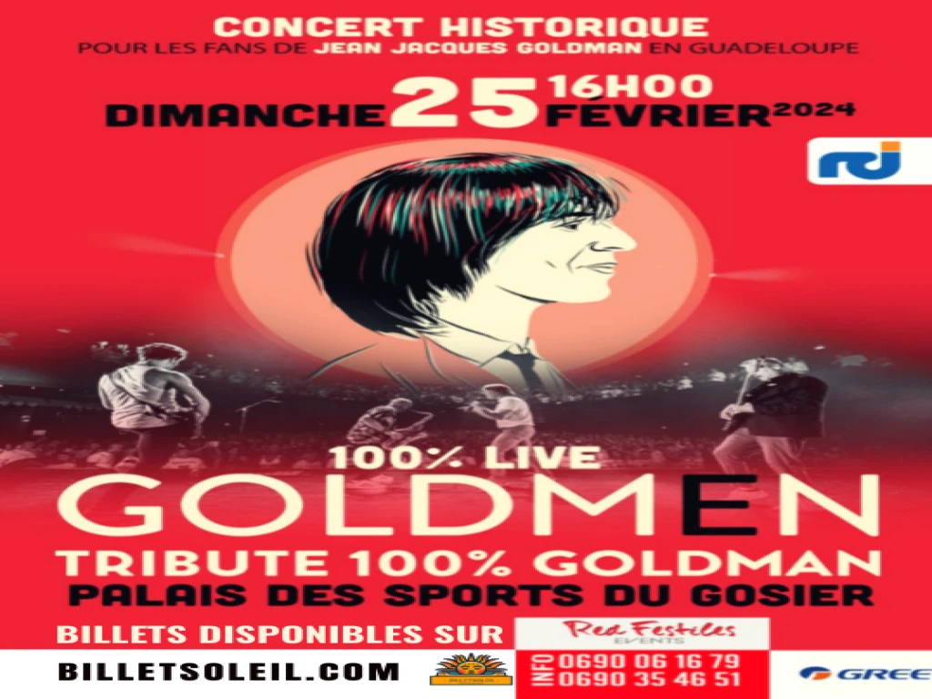 GOLDMEN - En Guadeloupe - Tribute 100% Goldman